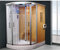 Mitepek Cabina Doccia con Idromassaggio e Sauna Finlandese Bagno Turco 170x130cm in Alluminio Opaque