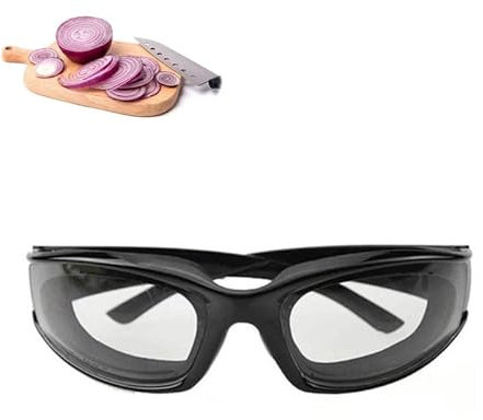 Zwiebelbrille,Zwiebel Brille Anti-Spritzwasser Brille zwiebelschneiden Augenschutz Zwiebel-Schutzbrille Schutzbrille für Brillenträger für Frauen Männer Küche Verwenden Sie Outdoor-Aktivitäten Schwarz