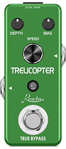 Rowin Trelicopter LEF-327 - Effetto Tremolo a pedale per chitarra, per Chitarra Elettrica e Basso, True Bypass