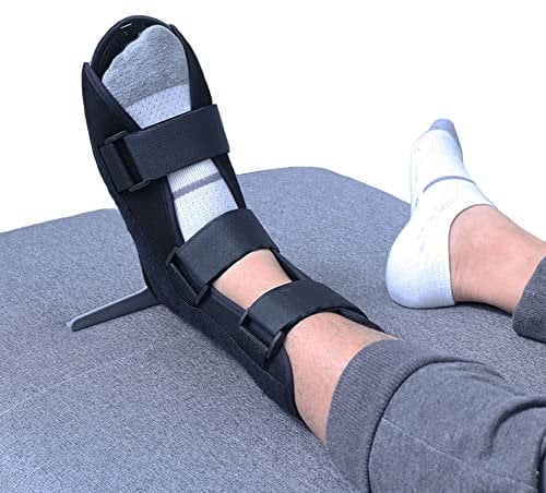 IBLUELOVER Drop Foot Night Splint Foot Drop Support boot Corrector Ankle fracture fixation Ankle Orthosis Stabilizer for Plantar Fasciitis Tendonitis, Broken Achilles Tendon,1pc Fit Left Right foot