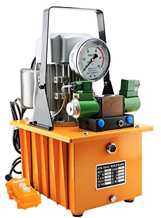wrtgerht Mini-Pompe à Petite Puissance de Haute qualité ZCB-700AB-2 Pompe électrique hydraulique (électrovanne) Pompe à Huile Haute Pression à Double Circuit Pompe hydraulique électrique 220V 7L