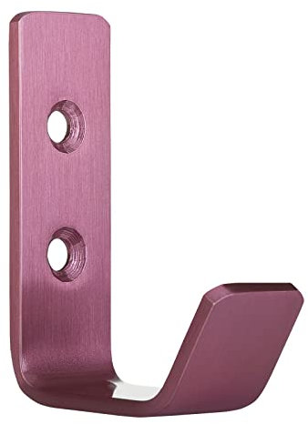 SOTECH Kleiderhaken Loxten 60 x 20 x 45 mm pink, Garderobenhaken aus echt Edelstahl, Wandhaken mit 3 mm Materialstärke, Jackenhaken mit abgerundeten Kanten