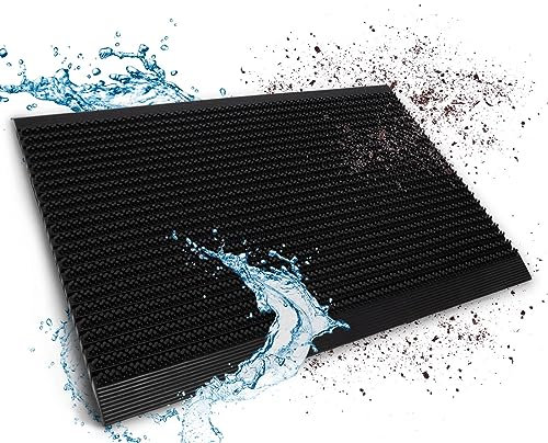Floordirekt Gummi Fußmatte 75 x 120 cm - Schmutzfangmatte Fußabtreter für außen und innen - Fussmatte Schuhabstreifer Türmatte