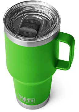 Yeti Rambler 30 oz Travel Mug, Stainless Steel, Vacuum Insulated with Stronghold Lid, Canopy Green