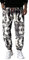MakingDa Herren-Jogginghose aus Baumwolle mit elastischem Bund, Paisley bedruckter, Hippie-Stil Weite Beinhose, Lockere Passform, bequem für Strand, Spazierengehen, Laufen und Joggen-DZ-1-L