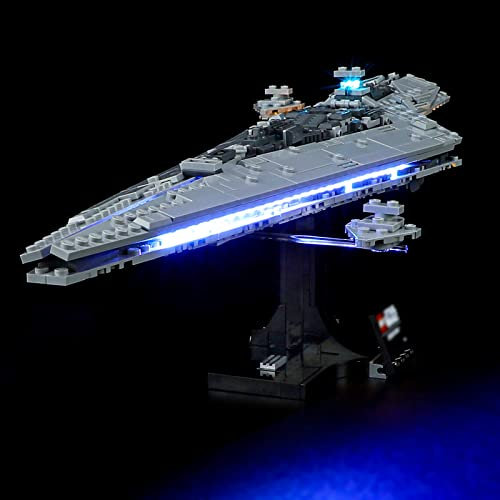 GEAMENT LED Licht-Set Kompatibel mit Lego Supersternzerstörer Executor (Executor Super Star Destroyer) - Beleuchtungsset für Star Wars 75356 (Modell-Set Nicht enthalten)