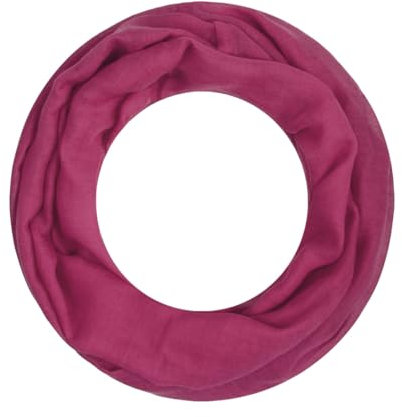 Majea Loop Alice schmaler Damen-Schal Loop Frühlingsschal Schlauchschal Rundschal Tuch uni unisex unifarben einfarbig Halstuch (magenta)