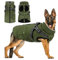 Woiil Hundejacke Hundemantel für Grosse Hunde Warmer Hundepullover Winter Hundejacke Weste Winddicht Mantel Hoodie Winter Hunde Außenjacke für Spazierengehen Armeegrün XL