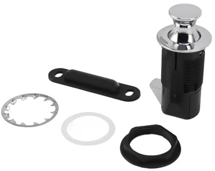 Schubladenschloss, Schrankschloss Rund, Sicher und Stilvoll für den Briefkasten (Chrom)