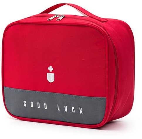 Reiseapotheke Tasche, Erste Hilfe Tasche, Medikamententasche Reise, Reise Gadgets, Tragbare Reiseapotheke Tasche, Wasserdichte Erste Hilfe Tasche, Medizintasche für Haus, Büro, Reisen(Rosa)