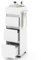 COSTWAY Bathroom Floor Cabinet, Freestanding Narrow Storage Cupboard with 3 Drawers, 4 Compartments and Towel Rack, Wooden Slim Bathroom Unit Side Cabinet for Living Room Hallway, 30x30x90cm, White