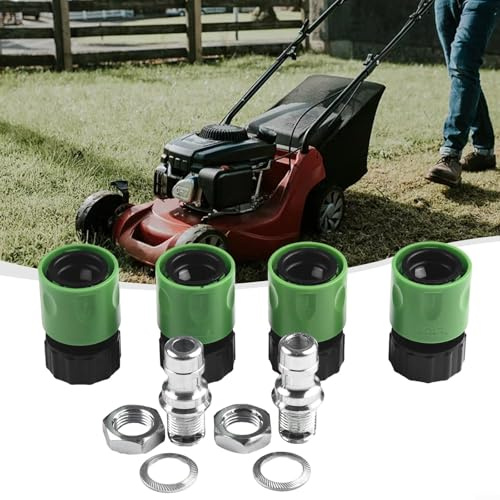 Rasenmäher Deck Wash Kit, Waschadapter Quick Connect Aufsatz, Aufsitzrasenmäher Reinigungsteile, Deck Waschschlauch Aufsatz für Rasenmäher Reinigung