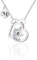 TOLOWOBK Einhorn Geschenke für Mädchen Silber CZ Herz Anhänger Einhorn Kette mit Buchstaben Kette für Mädchen Einhorn Halskette Weihnachten Geburtstag Geschenke für Tochter Enkelin Freundin Nichte