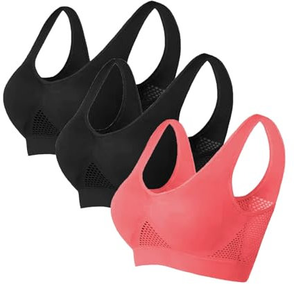 Generisch Mein konto Meine bestellungen anzeigen, Comfit BHS, 3er Pack BH Damen ohne Bügel Push Up Sport BH Set Weich Atmungsaktiver Bequem BHS Set Yoga Gym Outdoor Fitness, meinebestellungen