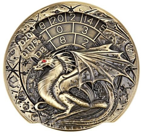 Mlllokfki Cool Metal Dice, Portable Rpg Würfel, Role Playing Game Dice, Tabletop Game Accessories, Dice Roulette Set, Metal Dice, Unique Spinner Dice, Lightweight Rpg Dice for Tabletop Games