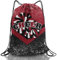 SKYIGC Cheer Rucksack mit Kordelzug, Cheerleader, Turnbeutel, Cheerleader-Zubehör, Cheerleader-Geschenke, für Cheerleader, 1 Stück, Weinrot und schwarz