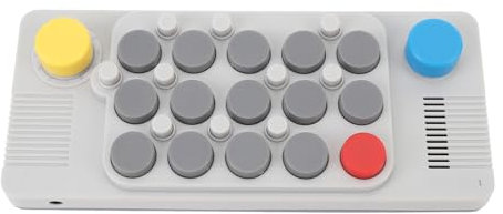 Taschenmusik-Tastatur, Elektronischer Synthesizer mit 20 Instrumenten, Bluetooth-Synthesizer-Musikinstrument mit Lautsprecher, 3,5-mm-Kopfhöreranschluss und Tastaturaufklebern
