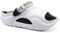 COFACE Mens Sandals with Arch Support Orthopedic Slides for Men Orthotic Clogs 2025 Recovery Sandal Man Plantar Fasciitis Summer Casual WhiteBlack Size 9