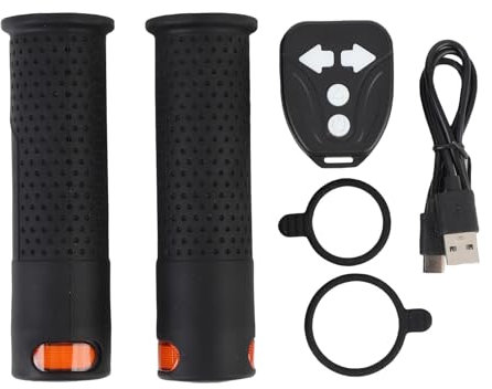 Tbest Elektro Roller Blinker Lenker, Roller Fernbedienung Blinker Licht Griff Bar Griffe (Black)