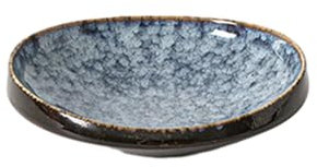 Lot de 2 saladiers ronds en céramique japonaise de 20,3 cm d'épaisseur, anti-brûlure, gris marbre