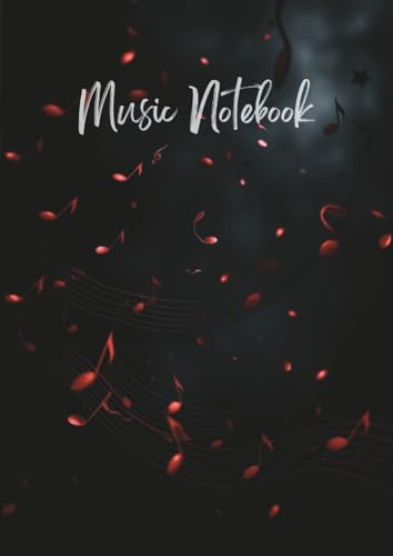 MUSIC NOTEBOOK: Manuscript Music Notation Journal: 12-Stave Blank Sheet Music Paper | Staff Notebook for Musicians, Songwriters, Students, and Music ... Ideal for Composing & Writing Music Notation