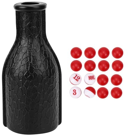 Botella de plástico para coctelera de Piscina, Dados de Billar, coctelera de Mesa con 16 Bolas numeradas, Accesorios de Billar