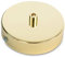 Deckenbaldachin Lampenbaldachin Metall 100x24mm, Messing-Finish inkl. Zugentlastung aus Metall