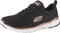 Skechers Femme Flex Appeal 3.0-first Insight Baskets, Noir Black Mesh Rose Gold Trim Bkrg, 38.5 EU