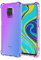 HAOYE Coque pour Xiaomi Redmi Note 9S/Note 9 Pro Coque, Étui en Gradient Color TPU Case Cover, [Coins Renforcés] Housse de Protecteur Transparente Antichoc Souple TPU Silicone Bumper (Bleu/Purple)