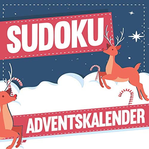 Sudoku Adventskalender: XXL Adventskalender mit insgesamt 288 Sudoku Rätseln in 3 Schwierigkeitsstufen - 12 neue Rätsel jeden Tag - Weihnachtskalender für erwachsene Frauen und Männer sowie Kinder