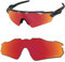 Vaep Lentes de repuesto de policarbonato para Oakley Radar EV Path OO9208 - Avanzado polarizado, rojo ladrillo, Radar EV Path