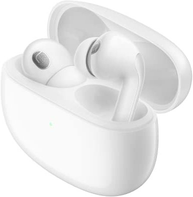 Xiaomi Buds 3T Pro DE Bluetooth In-Ear Kopfhöhrer (Aktive Auto Geräuschunterdrückung, Transparenzmodus, Premium Surround Sound, bis zu 24 Std Akkulaufzeit mit Wireless Charging Ladecase, IP55) weiß