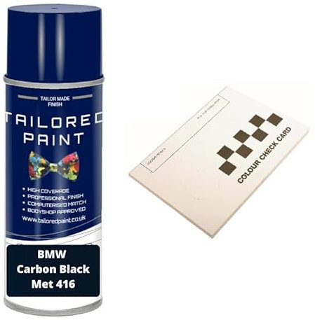For BMW Carbon Black Met 416 Aerosol Spray Paint Rattle Can (Aerosol Paint)