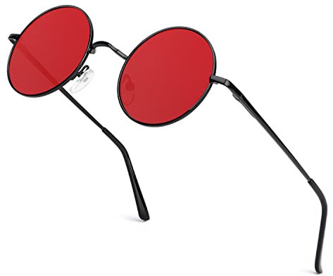 ANYLUV Sonnenbrille Herren Polarisiert, Runde Sonnenbrille Herren Damen Klassische mit UV-Schutz 45mm