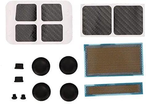Elprico Juego de Protección para Consola de Juegos, Protección para Steam Deck, Pegatinas Pantalla Antipolvo Tapón Antipolvo Joystick Cap Game Console Skin Protection Set para Steam Deck