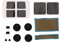 Elprico Juego de Protección para Consola de Juegos, Protección para Steam Deck, Pegatinas Pantalla Antipolvo Tapón Antipolvo Joystick Cap Game Console Skin Protection Set para Steam Deck