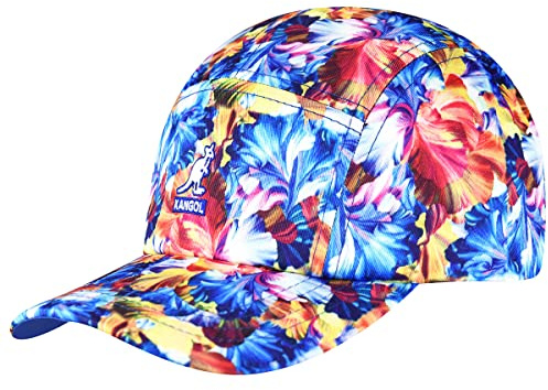 Kangol Floral 5 Panel Cap Basecap Baseballcap Damen/Herren - mit Schirm Sommer Frühling-Sommer - One Size blau