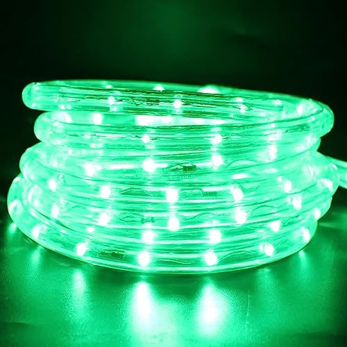 Wisada LED Lichtschlauch Außen, 1M 36LEDs/m Grün Schlauch 220V Tube Light Indoor Leuchtstoffröhre, Outdoor Lichter Wasserdicht für Terrasse Wohnzimmer Weihnachten Partydeko