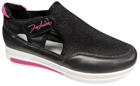 Maille Respirant Boucle Taille Grandes Chaussures Crochet Talon Confortable Casual Plat Baskets pour Femmes Bottes Femme Pluie Aigle