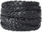 GORGECRAFT 5m x 7mm Black Leather Cord PU Leather Rope 2mm Thick Flat Folded Imitation Leather Strings Thread for DIY Braiding Crafts Bracelet Anklets Choker Necklace Jewelry Making Gift Wrapping