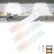 Tailcas Under Cupboard Kitchen Lights, 20cm 3 Pack 2000mAh Rechargeable Dimmable Motion Sensor Lights Indoor, 44 LEDs 2 Color Temps Wardrobe Lights Stick On Magnetic Closet Lights for Kitchen