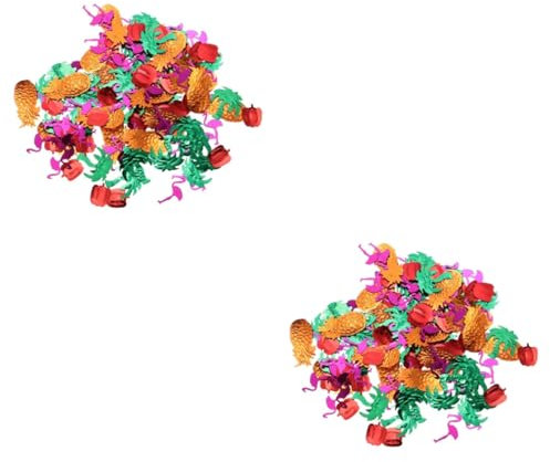 Cabilock 10 Packungen hawaiianisches Konfetti bodendeko mottoparty hawaii Esstisch dekor Sommer Konfetti Tischdekoration Ornament Partydekoration Konfetti-Dekoration Blitz Requisiten Sass