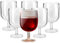HOMESHOPA 6Pk Plastic Wine Glass-200ml (7oz) Premium Polycarbonate Unbreakable Plastic Sturdy Reusable Cocktail Dessert Cups for Weddings Birthdays Christmas BBQ Outdoor Parties
