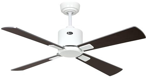 CasaFan Deckenventilator ECO Neo III, 103 cm, 943141 W, mit WLAN-Motor, Weiß / wendbare Flügel, Wenge und Grau
