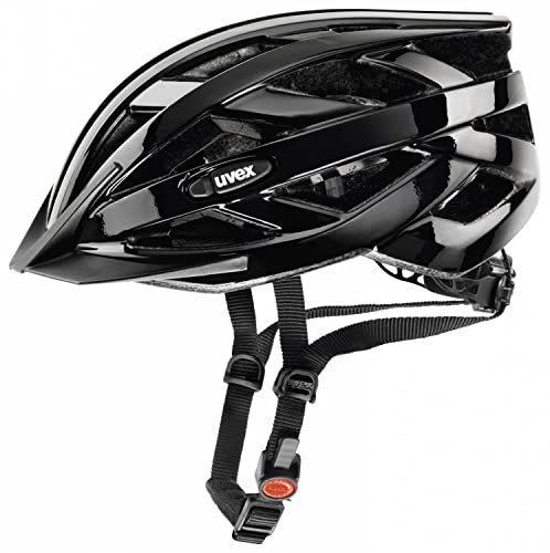 uvex i-vo - Leichter Allround-Helm für Damen und Herren - individuelle Größenanpassung - erweiterbar mit LED-Licht - Black - 52-57 cm