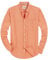 J.VER Men's Long Sleeve Oxford Shirt Casual Plain Smart Non Iron Button Down Shirt with Pocket Orange Yellow 3XL