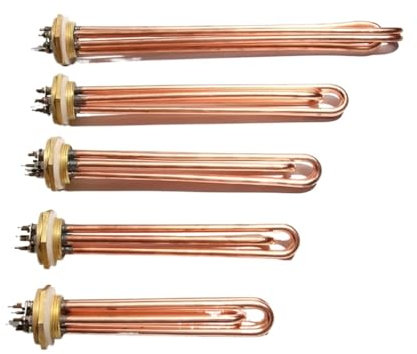AQXYQAZZ Tubular Electric Heating Element For Boiler Tank 3KW4.5KW6KW9KW12KW Water Resistance(DN40,220V_6KW 240MM)