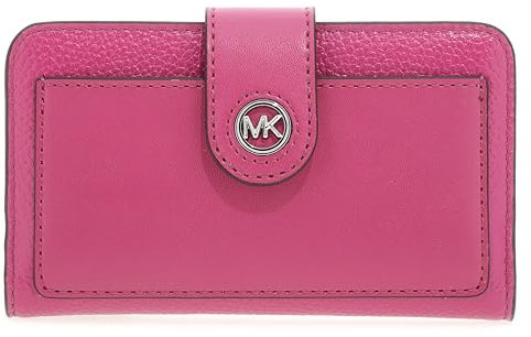 Michael Kors Women Md Tab Pckt Bifold Hand Bag, Wild Berry