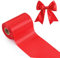 G2PLUS Rot Satinband 10cm, Breit Dekoration Geschenkband, 20m Schleifenband zum Bastel, Rot Dekoband für Geschenkverpackung, Dekoration
