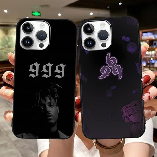 Yimctoie 2 Stück Juice Wrld Handyhülle für iPhone 15 Hülle 6,1,Mode Cool Rapper Sänger Muster Design Case Silikon Stoßfest Bumper Schutzhülle für iPhone 15,Cute